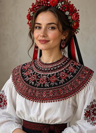 Украшение из бисера, силянка : "ружа".