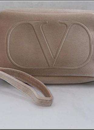 Кремова сумка-клатч valentino beauty