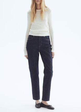 Джинси з високою талією h&m moms slim fit high waist jeans