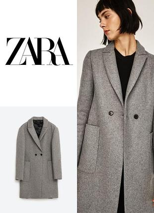 Zara пальто з вовни