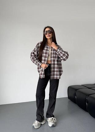 Улюблена oversize-сорочка в клітинку 😍