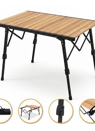 Раскладной туристический стол leobro pro camp wood alu (lb-1063)
