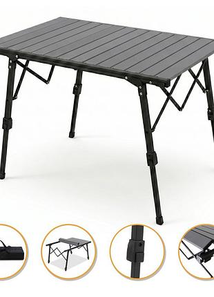 Розкладний туристичний стіл leobro pro camp black alu (lb-1064)