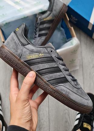 Стильні кросівки adidas spezial handball gray black