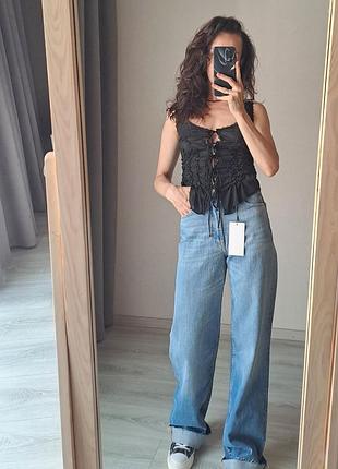 Джинси zara wide leg  зара, 34,36,38,40,42
