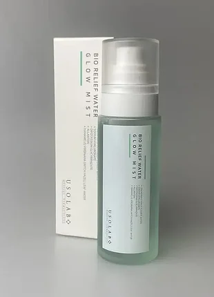 Заспокійливий та гідратуючий тонер юсолаб - bio relief water glow mist usolab