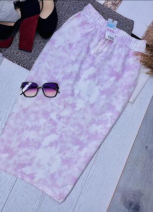 Нова міді спідниця primark xs xxs рожево біла спідниця олівець трикотажна спідниця міді маленького розміру