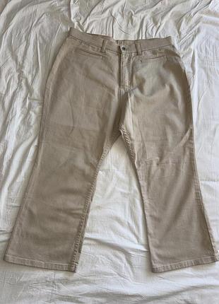 Вкорочені джинси бріджи бріджі marks&spencer, xxxl 54р