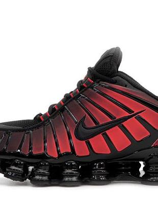 Nike shox tl black red кроссовки nike air max shox мужские 42