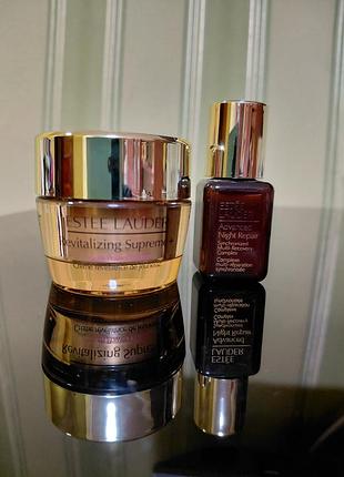 Estee lauder,  крем та сироватка для обличчя , міні формати , одним лотом