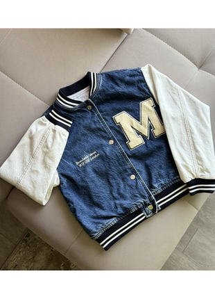 Джинсова куртка бомбер zara, 11-12 р