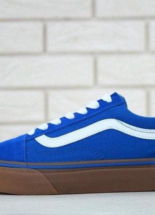Vans old skool mono blue синие 44.5