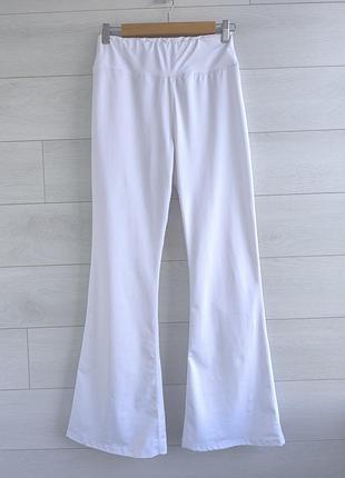 Довгі білі лосини/легінси кльош shein l eur 40 р.
