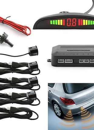 Парковочная система на 4 датчика парковки паркинг assistant parking sensor
