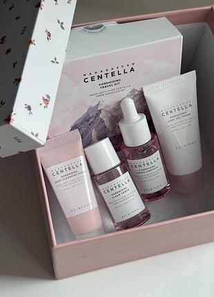 Дорожній набір корейської косметики skin1004 madagascar centella poremizing travel kit