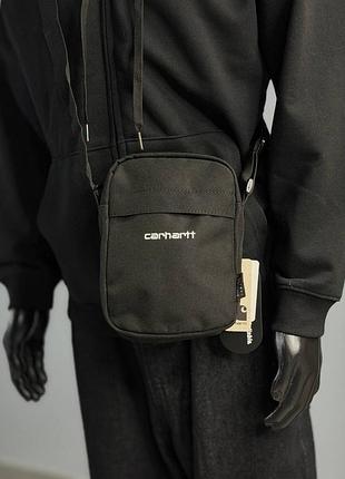 Крос-боді унісекс carhartt чорний cordura 20*15 см