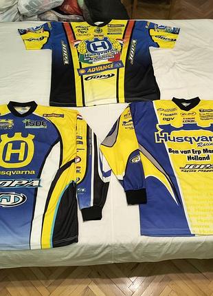 Футболка мото гонки- jopa husgvarvna racing holland- xxl
