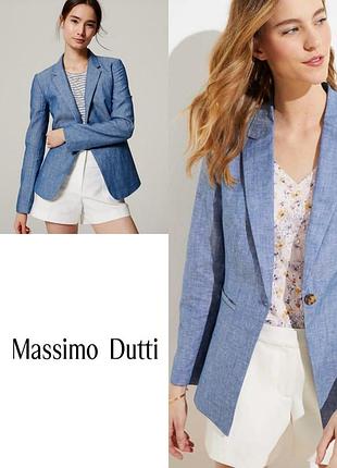 Жакет із льону від massimo dutti
