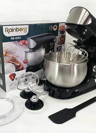 Миксер планетарный rainberg rb-8083 с чашей из нержавеющей стали 3200 вт