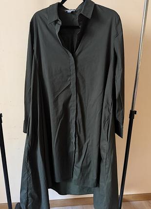 Cos сукня-сорочка асиметричного крою. l-xl
