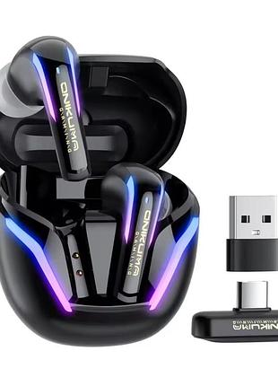 Беспроводные наушники onikuma t27 enc с bluetooth и 2.4g ресивером