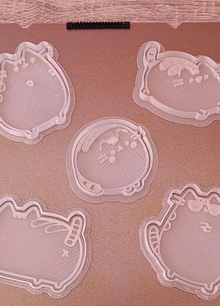 Набор форм для печенья зарубки для печенья пряников пушин pusheen котик