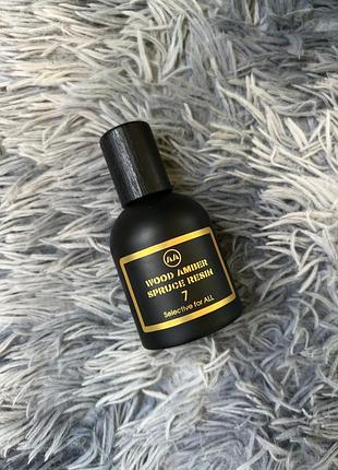 Представлений нішевий парфум №7 wood amber spruce resin