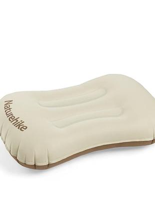 Подушка надувна ультралегка naturehike nh17t013-z, 42х32 см, бежева