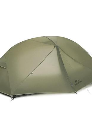 Намет надлегкий двомісний naturehike mongar hiking tent pro cnk2550ws037, 20d, зелений