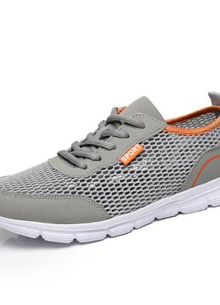 Спортивні кросівки сіточка mesh сірий 41.5
