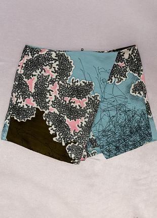 Міні шорти-спідничка з флористичним принтом ✂️topshop 📍розмір uk 12, eur 40, us 8 (деталі у описі)
