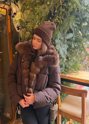 Куртка з натуральним хутром