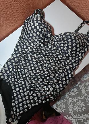Купальник 2xl жіночій суцільний чорного кольору