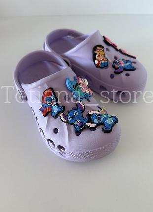 Crocs classic clog крокси для дівчинки класичні фіолетові лавандові c9 c10 c11 c12 c13