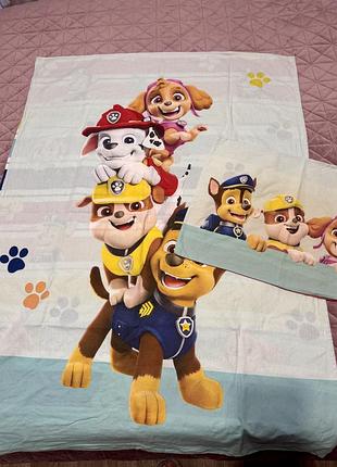 Комплект дитячої постільної білизни herding paw patrol