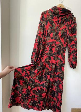 Якісна сукня з віскози у троянди topshop