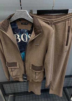 Качественный мужской спортивный костюм boss