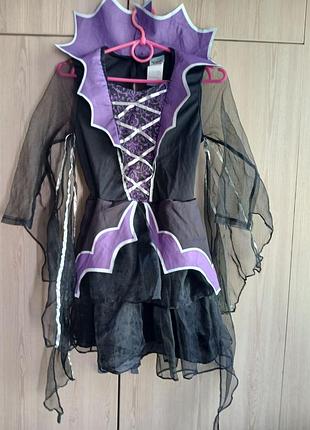 Платье сукня кажан halloween 10-12 р 140-150