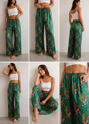 Піжамні штани their nibs secret garden satin pyjama bottoms s-l