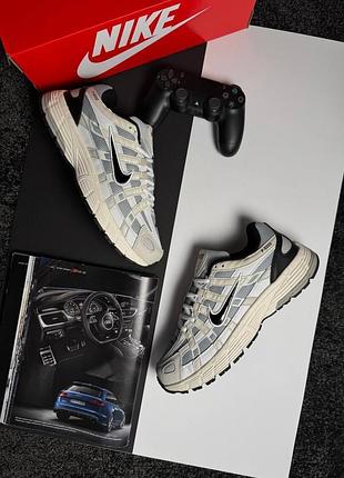 Чоловічі кросівки nike p-6000 m beige white grey