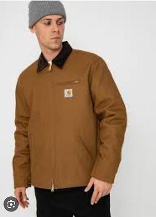 Куртка carhart detroit jacket цвет carhart brown