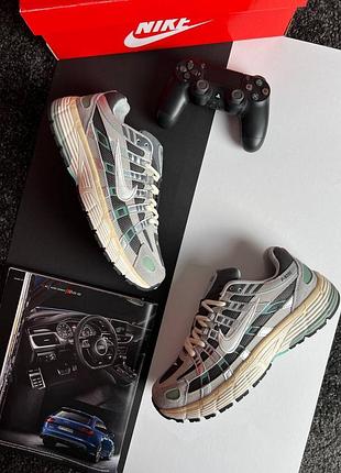 Чоловічі кросівки nike p-6000 m grey black green