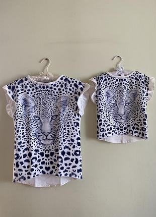Футболки family look на 12 і 4 років ціна 300 грн за дві