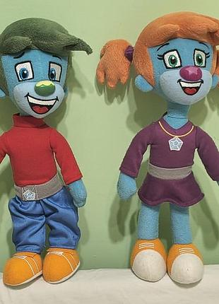 Vintage cjllection - migros mania nina&amp;hugo - мягкие плюшевые коллекционные куклы - нина и хуго - швейцария - 32 см