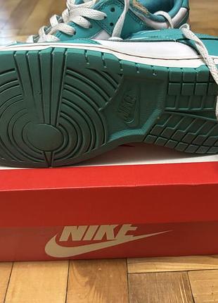 Nike dunk low white/turquoise 2