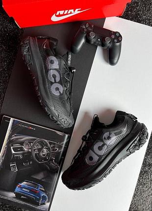 Чоловічі кросівки nike acg mountain fly 2 low black grey