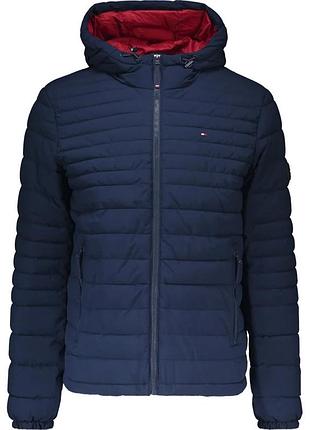 Мужская ультралегкая куртка с капюшоном tommy hilfiger на молнии