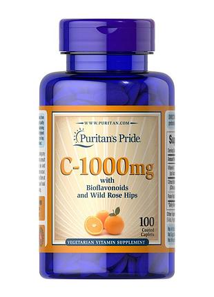 Vitamin c-1000 mg with bioflavonoids & rose hips - 100 caps (пошкоджена банка)