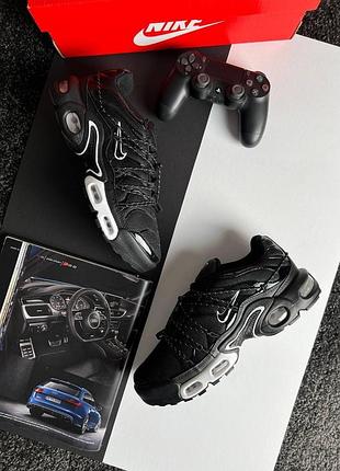 Чоловічі кросівки nike air max plus tn lace toggle black white