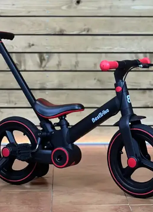 Почти новый! велосипед-трансформер best trike c родительской ручкой и ручным тормозом